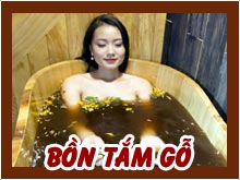 Bồn tắm gỗ
