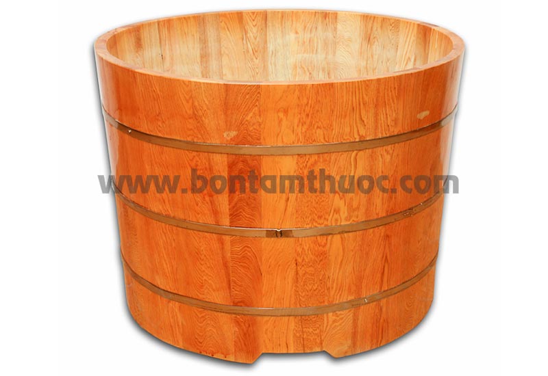 Bồn tắm gỗ tròn